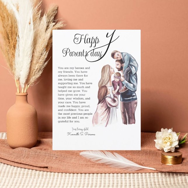 Helgdag för föräldradag i Lycklig Julkort (Skapare uppladdad)