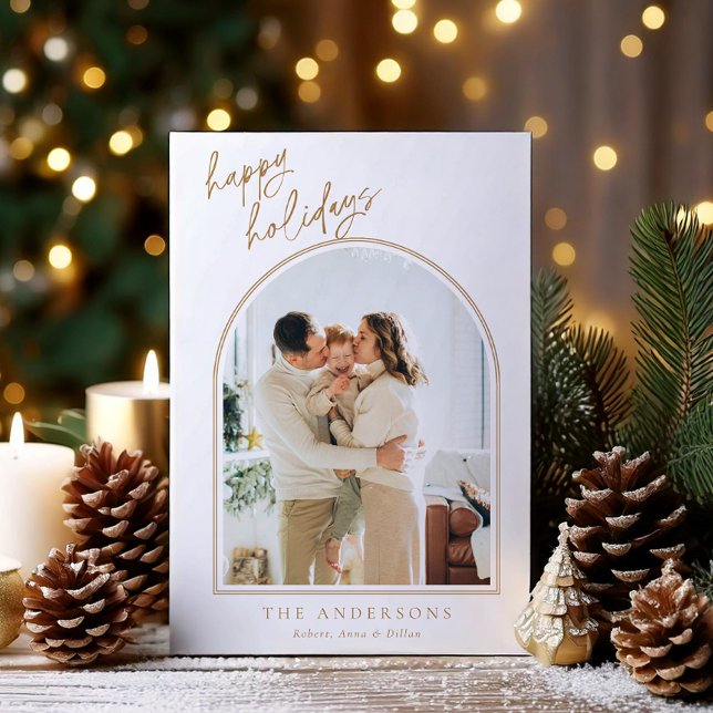 Helgdag för förenklad Arch-foto Julkort (Skapare uppladdad)