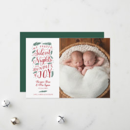 Helgdag för första julfödelsemeddelandet julkort