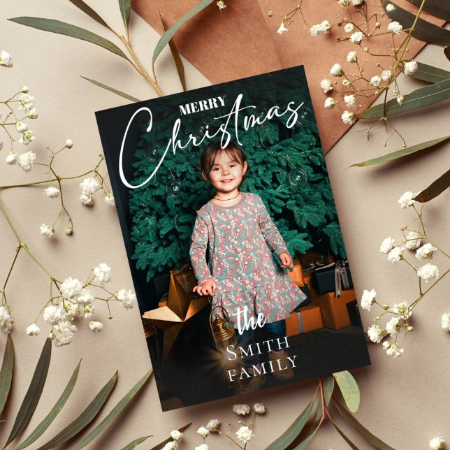 Helgdag för fotojul i elegant-familjen inbjudningar (Skapare uppladdad)