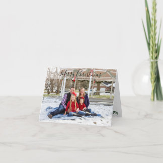 Helgdag för fotojul i personlig-familjen helgkort