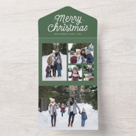 helgdag för fotokollage för grönt av god jul
