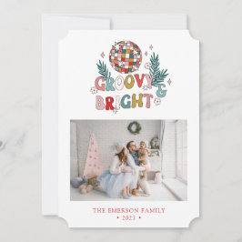 Helgdag för fotokollage Retro Julkort