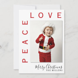 Helgdag för fredstjuren i Kärlek Julkort