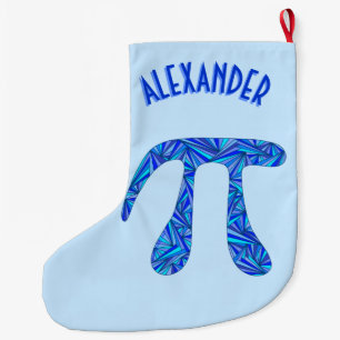 Helgdag för Geek för Math för symbol för z-bl Stor Julstrumpa