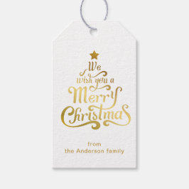 helgdag för god jul roligt personlig presentetikett