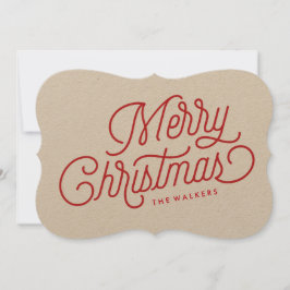 helgdag för God jul-skript Julkort