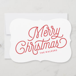 Helgdag för God jul-skript Julkort
