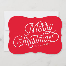 Helgdag för God jul-skript Julkort