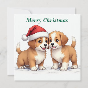 helgdag för god jul-valpar