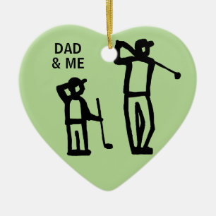 Helgdag för Golffar- och Sonjul Julgransprydnad Keramik
