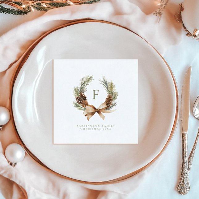 Helgdag för Gräs Cone & Bow Wandeogram Pappersservett (Skapare uppladdad)