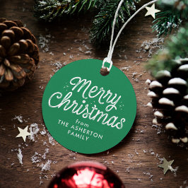 helgdag för grönt av återfotoskript i god jul gåvor etiketter