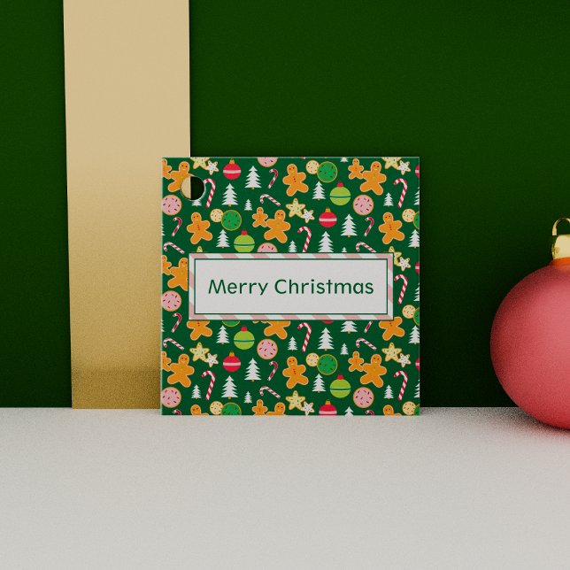 Helgdag för Grönt i god jul Gåvor Etiketter (Skapare uppladdad)