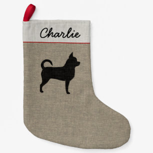 Helgdag för gullig Chi för hund för Liten Julstrumpa