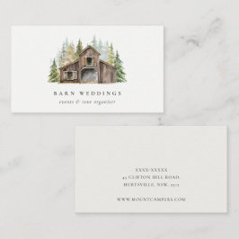 Helgdag för händelsen Rustic Gräs Forest Barnyard Visitkort