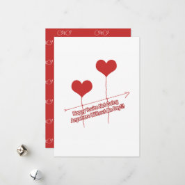 Helgdag för Hjärtformade citat och ballonger Julkort