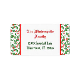 Helgdag för högriskrött bärgningsbart grönt kan re adressetikett