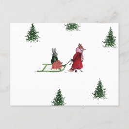 Helgdag för illustration av kallets vinterdag vykort