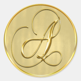 Helgdag för inbjudan till säljbröllop i guld runt klistermärke