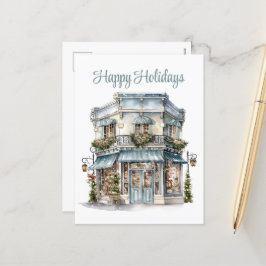 Helgdag för julaffärsverksamhet helg vykort