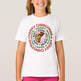 Helgdag för julfoto i Baby-familjen T Shirt