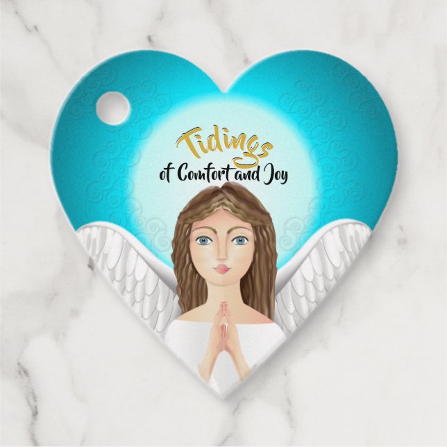 Helgdag för julgel gåvor etiketter (Framsida)