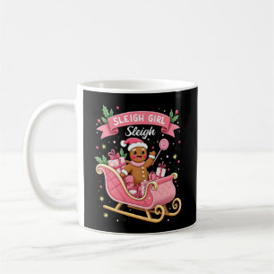 Helgdag för julgodis Sleigh Girl Gingerbröd Kaffemugg