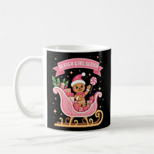 Helgdag för julgodis Sleigh Girl Gingerbröd Kaffemugg