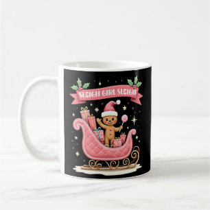 Helgdag för julgodis Sleigh Girl Gingerbröd Kaffemugg