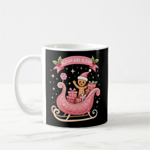 Helgdag för julgodis Sleigh Girl Gingerbröd Kaffemugg