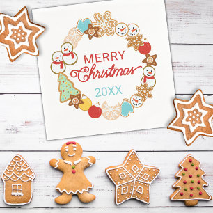 Helgdag för julkakor pappersservett