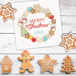 Helgdag för julkakor pappersservett