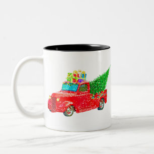 Helgdag för julklapp Två-Tonad mugg