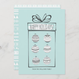 Helgdag för julprydnadsföremål julkort