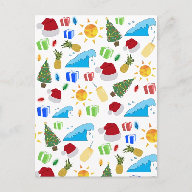 Helgdag för julsommarsäsong helg vykort (Framsida)