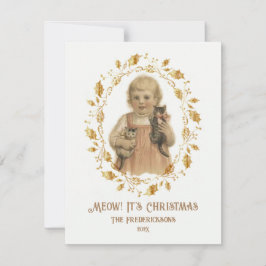 Helgdag för julstämning i Vintage Julkort