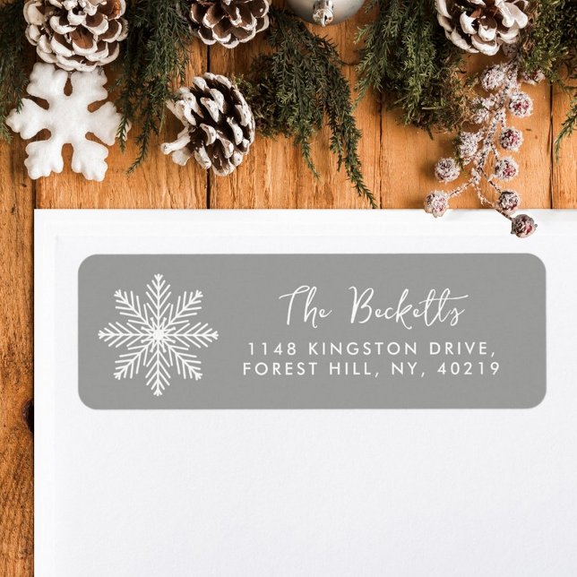 Helgdag för jultomte returadress etikett (Skapare uppladdad)