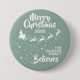 Helgdag för jultomtens sömniga renar knapp