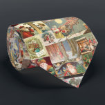 Helgdag för klassiker för vintagejulSanta platser Slips<br><div class="desc">Den perfekta jultien som ska ha på sig för att fungera,  och julfester. Visa av din roliga sida,  genom att ha på sig denna festliga helgdagtie som presenterar vintagehelgdagplatser - som skrivs ut på båda sidor.</div>