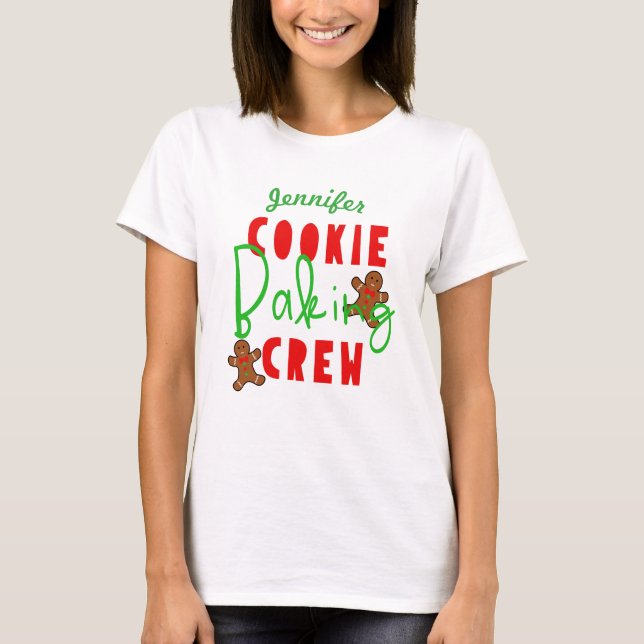 Helgdag för kokning av Roligt för cookie-återgivni T Shirt (Framsida)