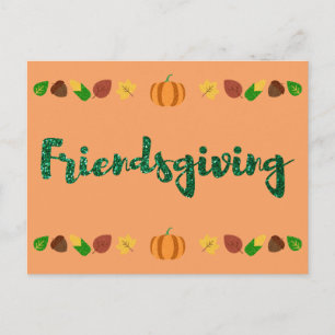 Helgdag för kompisar som ger Thanksgiving Vykort