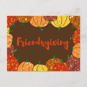Helgdag för kompisar som ger Thanksgiving Vykort