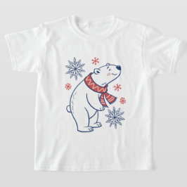 Helgdag för konstgjord Polar Bear Winter T Shirt