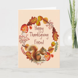 Helgdag för krans för höst-thanksgiving helgkort