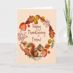 Helgdag för krans för höst-thanksgiving helgkort