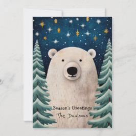 Helgdag för lagerplatta Polar Julkort