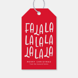 Helgdag för ljus roligt röd personlig jul presentetikett