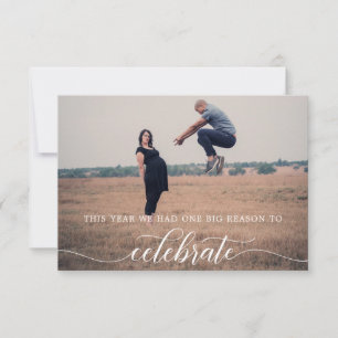 Helgdag för meddelande om Gravid av julkort