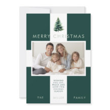 Helgdag för minimalistiskt Gräs Träd Grönt-julfotf